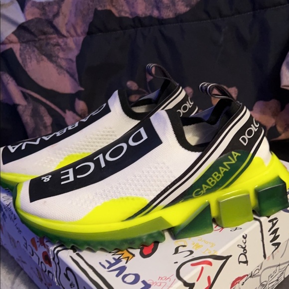 Dolce And Gabbana Neon Logo Sneaker Size 36 - Picture 3 of 4